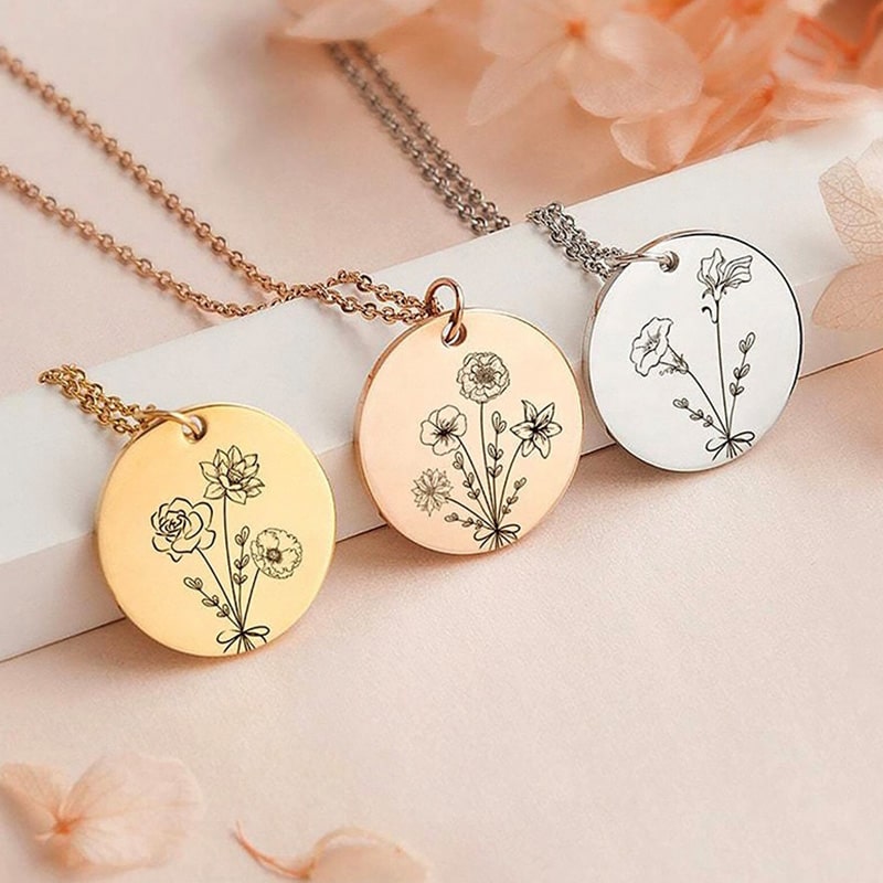 Geburtsblumen-Kette zum Zusammenstellen als Strauss - Liebesketten