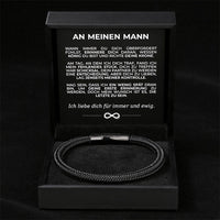 Geflochtenes Armband an meinen Mann mit Verschluss