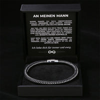 Geflochtenes Armband an meinen Mann mit Verschluss