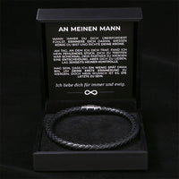 Geflochtenes Armband an meinen Mann mit Verschluss