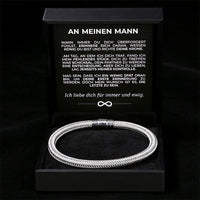 Geflochtenes Armband an meinen Mann mit Verschluss