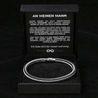 Geflochtenes Armband an meinen Mann mit Verschluss