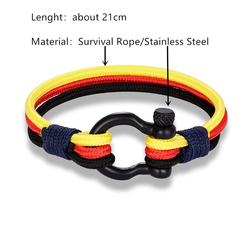 Geflochtenes Länder-Armband in deinen Flaggenfarben