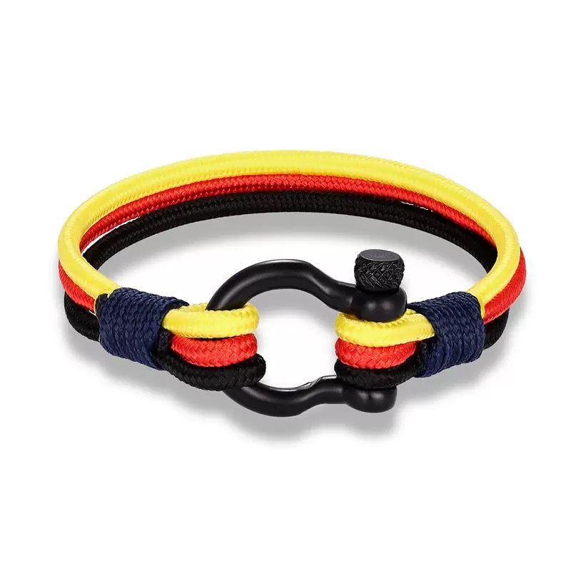 Geflochtenes Länder-Armband in deinen Flaggenfarben - Liebesketten