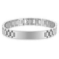 Gliederarmband mit Gravur an meinen lieben Mann