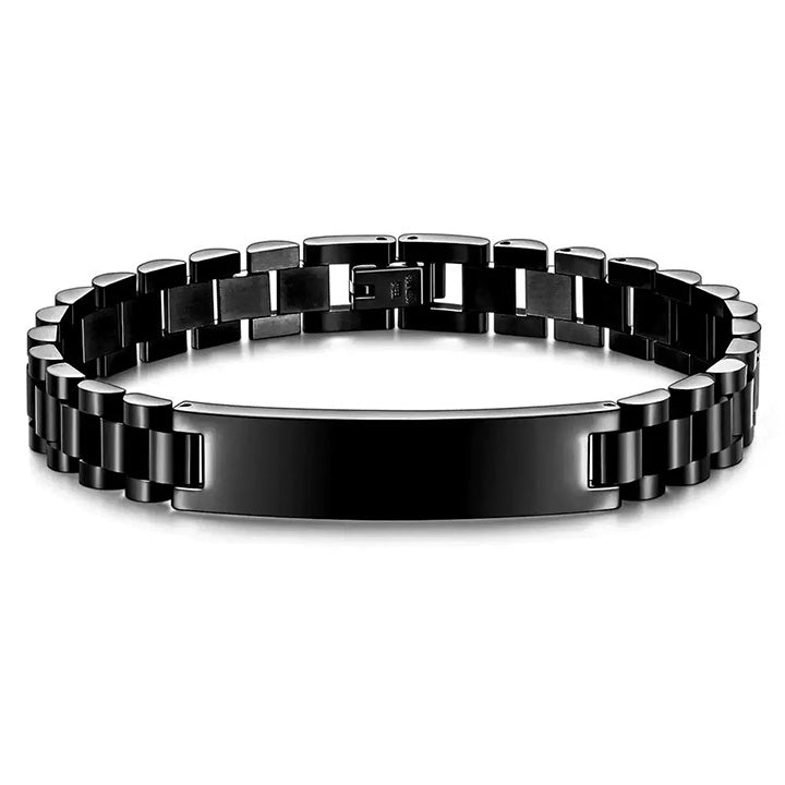 Gliederarmband mit Gravur an meinen lieben Mann