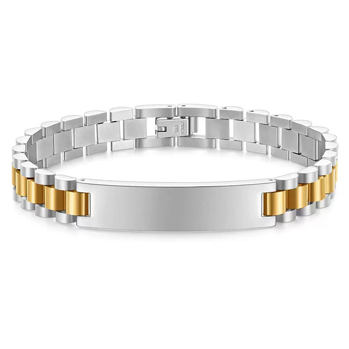 Gliederarmband mit Gravur an meinen lieben Mann - Liebesketten