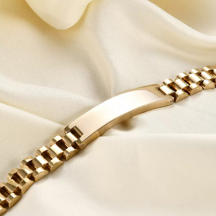 Gliederarmband mit Gravur an meinen lieben Mann - Liebesketten