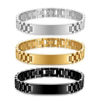 Gliederarmband mit Gravur an meinen lieben Mann