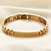 Gliederarmband mit Gravur an meinen lieben Mann
