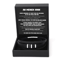 Gliederarmband mit Gravur an meinen lieben Sohn