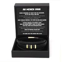 Gliederarmband mit Gravur an meinen lieben Sohn
