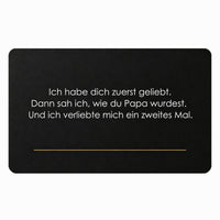 Gravierte Metallkarte mit Namen für die Brieftasche