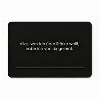 Gravierte Metallkarte mit Namen für die Brieftasche