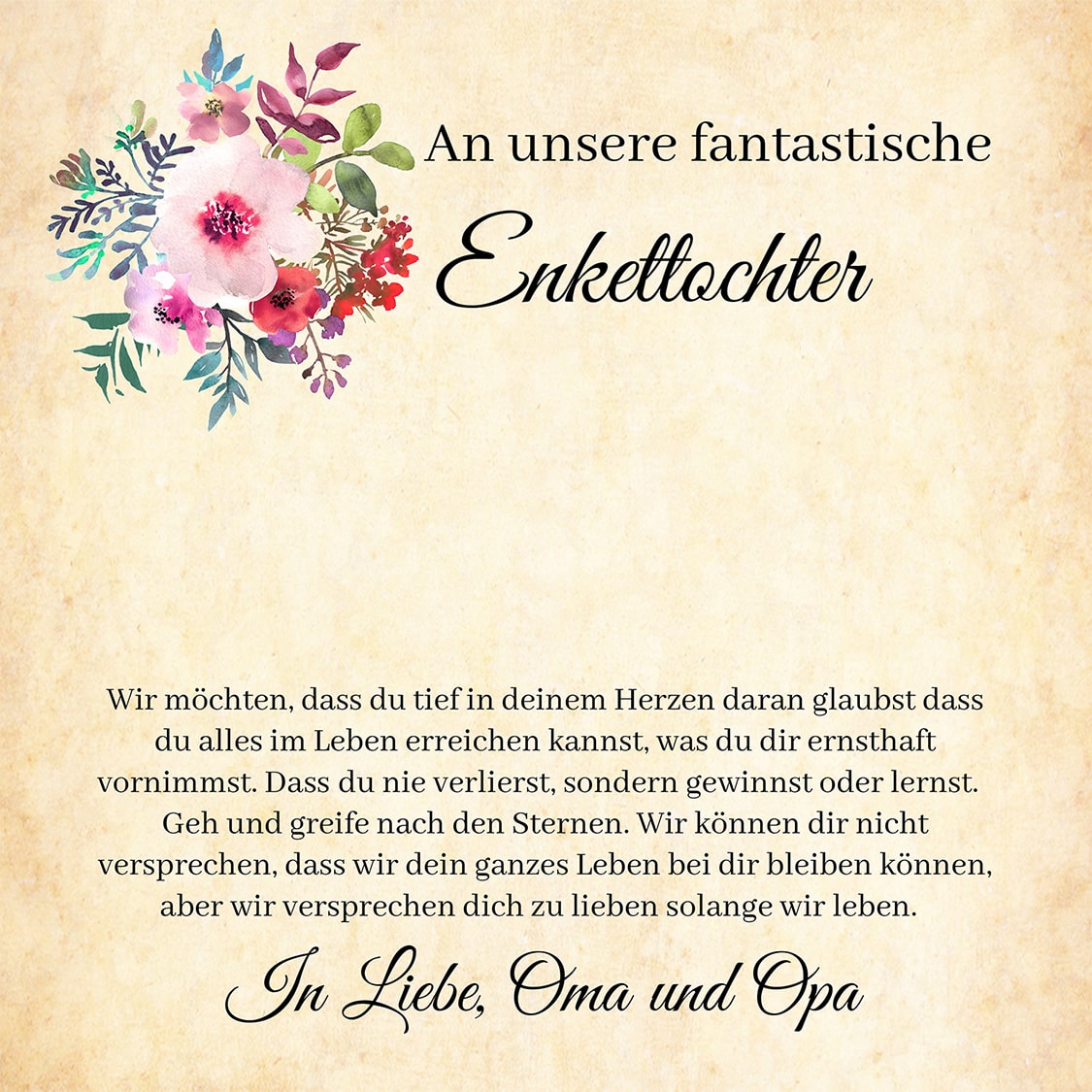 Halskette für die Enkeltochter von Oma und Opa - Liebesketten