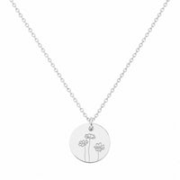 Halskette mit deiner Geburtsblume und Namensgravur