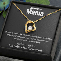 Halskette mit Karte an meine Mama für immer und ewig