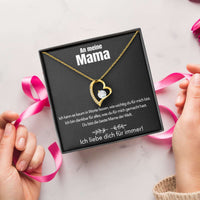 Halskette mit Karte an meine Mama für immer und ewig