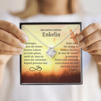 Halskette mit Karte Eines Tages an die Enkelin