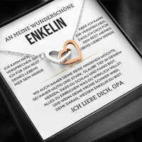 Halskette mit Versprechen-Karte an die Enkelin