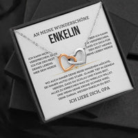 Halskette mit Versprechen-Karte an die Enkelin