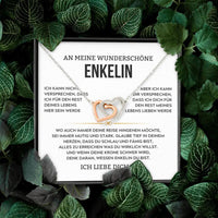 Halskette mit Versprechen-Karte an die Enkelin