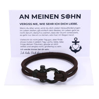 Handseil-Armband mit Gravur an meinen lieben Sohn