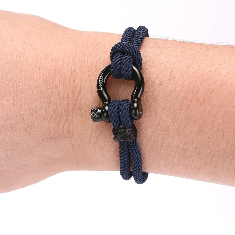 Handseil-Armband mit Gravur an meinen lieben Sohn