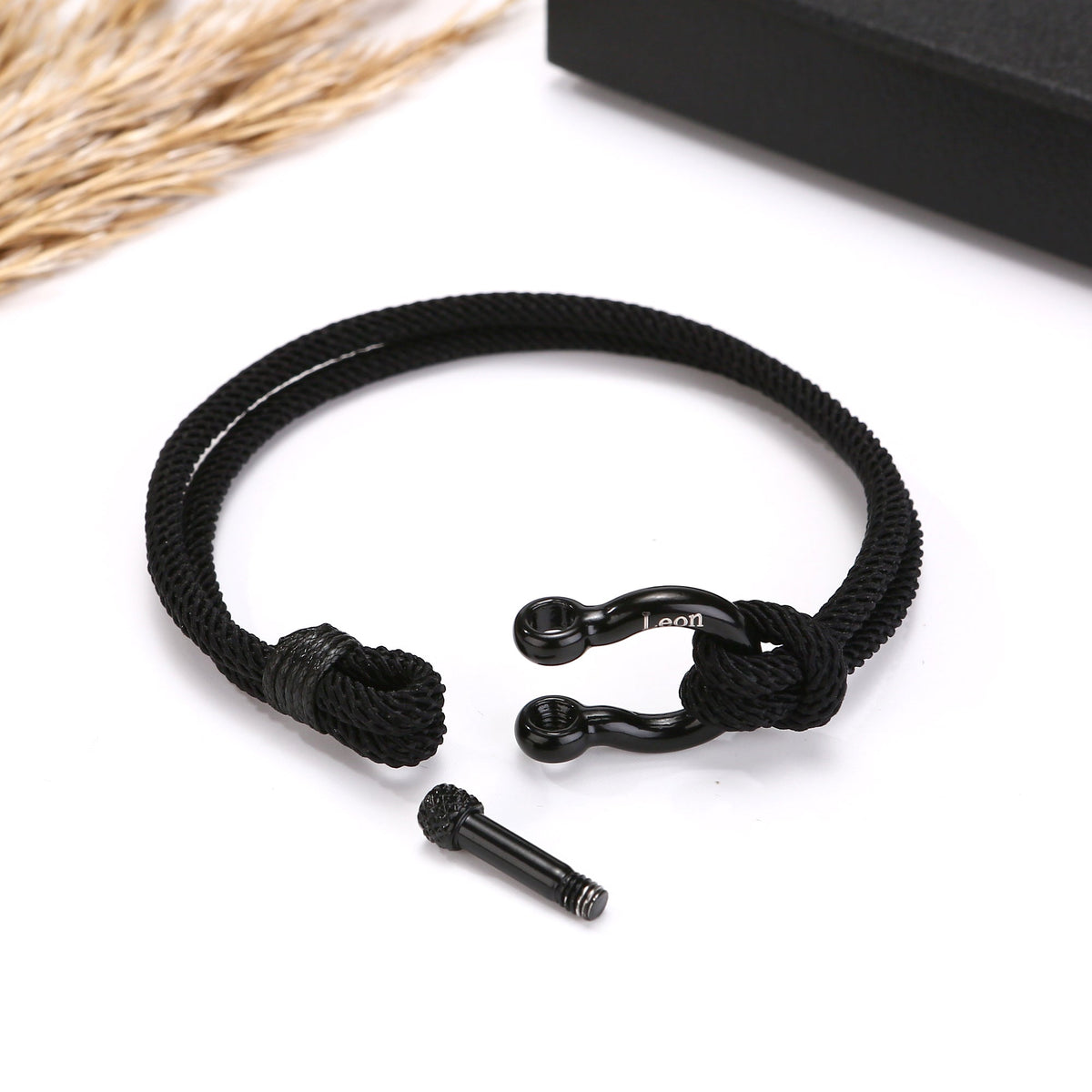 Handseil-Armband mit Gravur an meinen lieben Sohn - Liebesketten