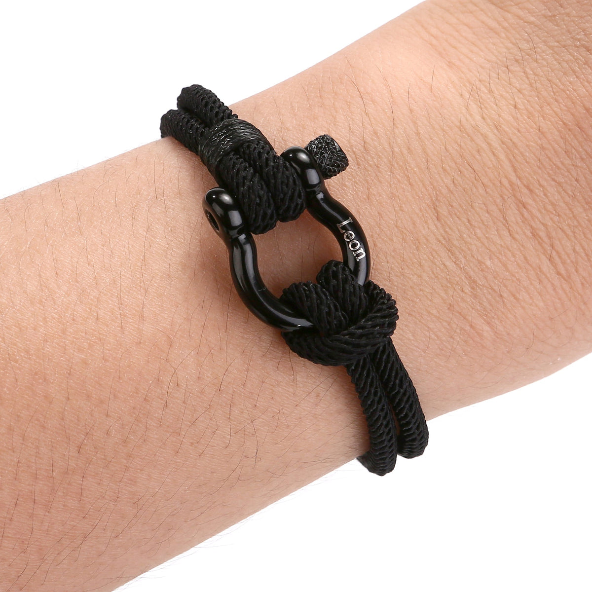 Handseil-Armband mit Gravur an meinen lieben Sohn - Liebesketten