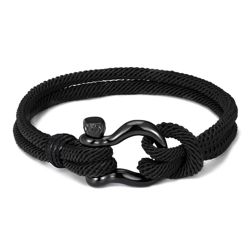 Handseil-Armband mit Gravur an meinen lieben Sohn