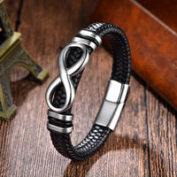 Herren-Lederarmband mit Gravur an meinen Sohn
