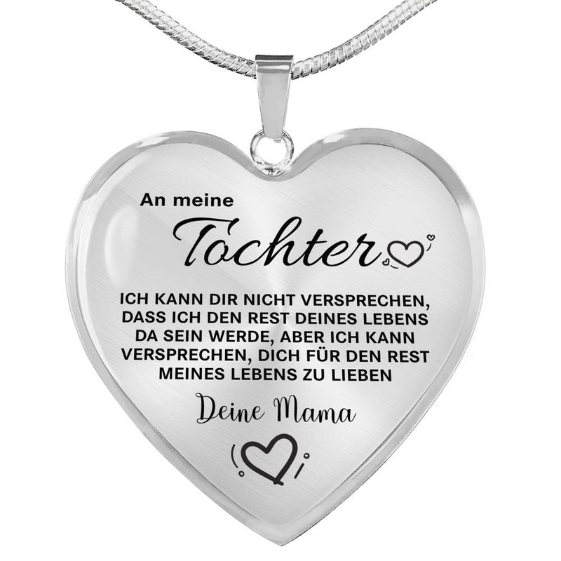 Herz-Halskette an die Tochter von Mama mit Liebe