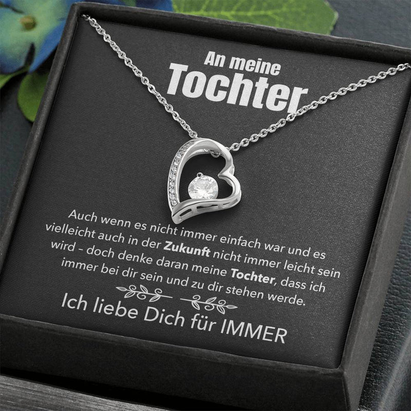 Herz-Halskette mit Karte an meine liebe Tochter