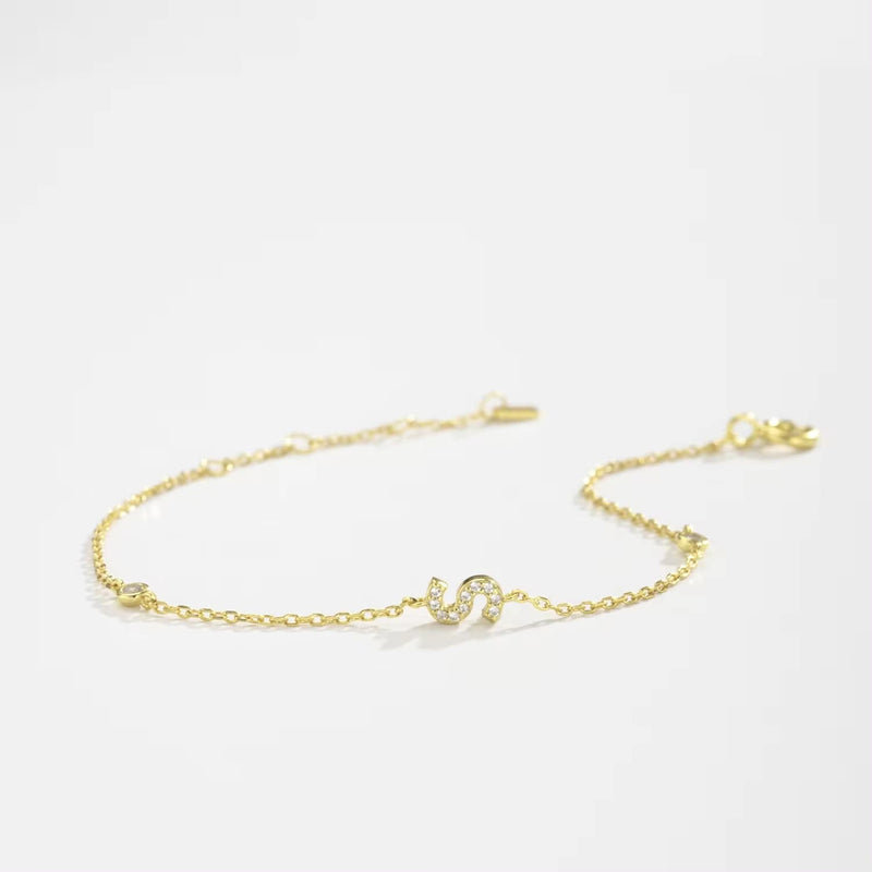 Initialen-Armband mit einem oder zwei Buchstaben