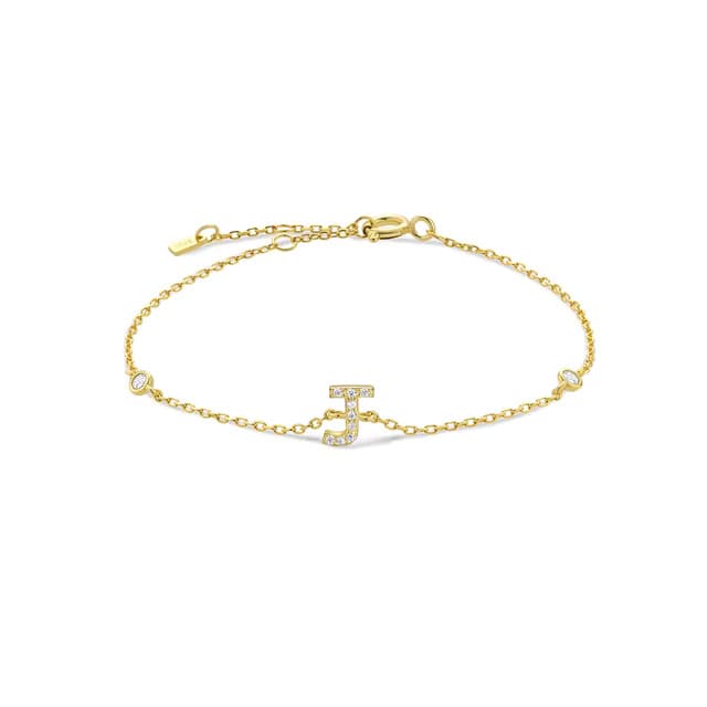 Initialen-Armband mit einem oder zwei Buchstaben - Liebesketten