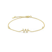 Initialen-Armband mit einem oder zwei Buchstaben