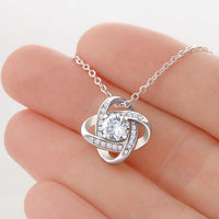 Knoten-Halskette mit Karte an die Tochter von Papa