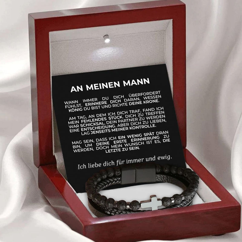 Kreuzarmband als Geschenkset an meinen lieben Mann