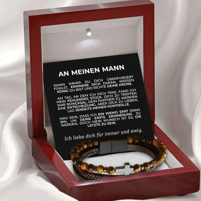 Kreuzarmband als Geschenkset an meinen lieben Mann
