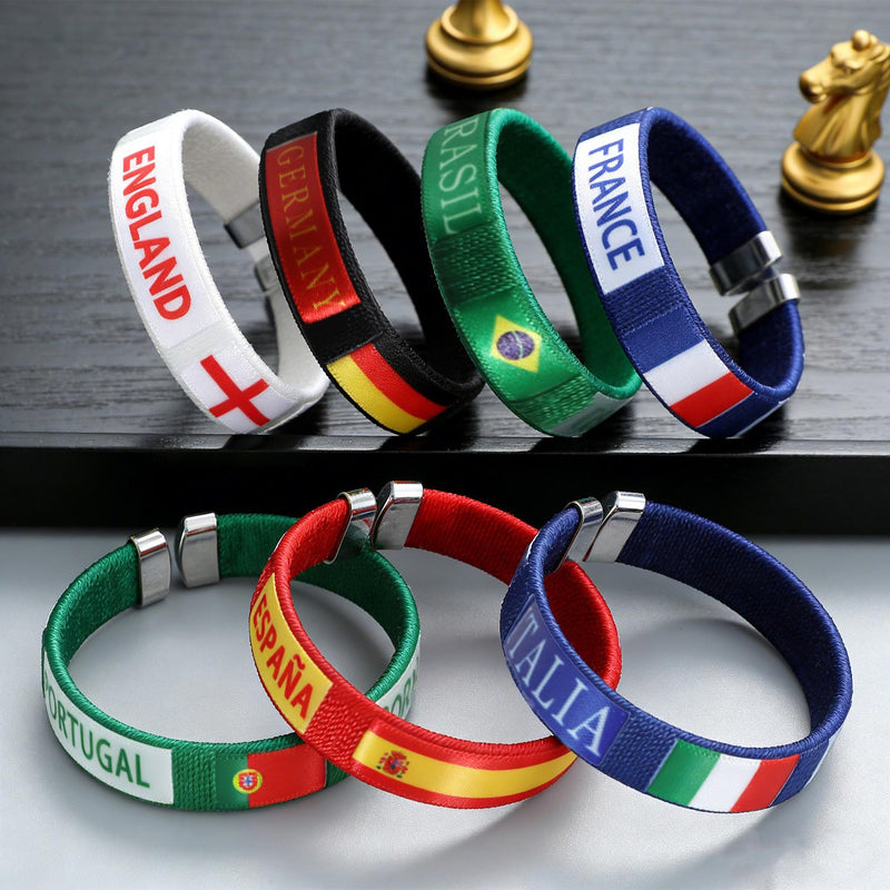 Länder-Armband mit Flagge zum Auswählen für dich