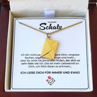 Liebesbrief-Halskette als Geschenkset mit Box