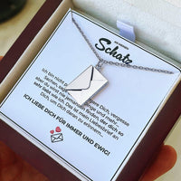 Liebesbrief-Halskette als Geschenkset mit Box