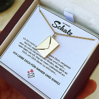Liebesbrief-Halskette als Geschenkset mit Box