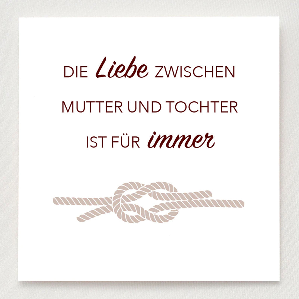 Liebesknoten-Ring für Mutter und Tochter im Set - Liebesketten
