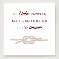 Liebesknoten-Ring für Mutter und Tochter im Set