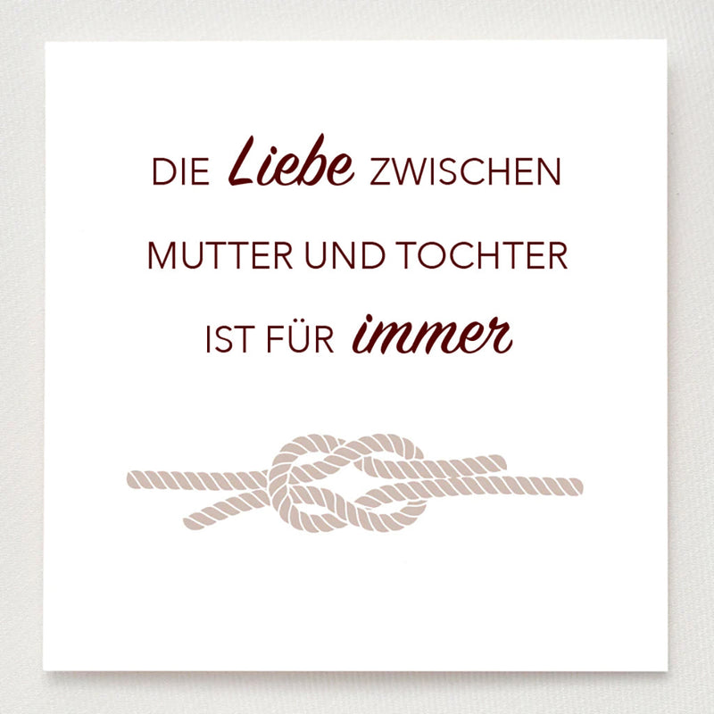 Liebesknoten-Ring für Mutter und Tochter im Set