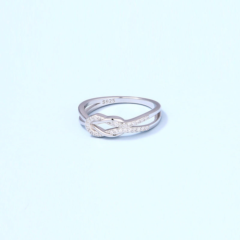 Liebesknoten-Ring für Mutter und Tochter im Set