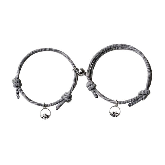Magnetische Partnerarmbänder mit Herzverschluss - Liebesketten