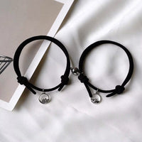 Magnetische Partnerarmbänder mit Herzverschluss